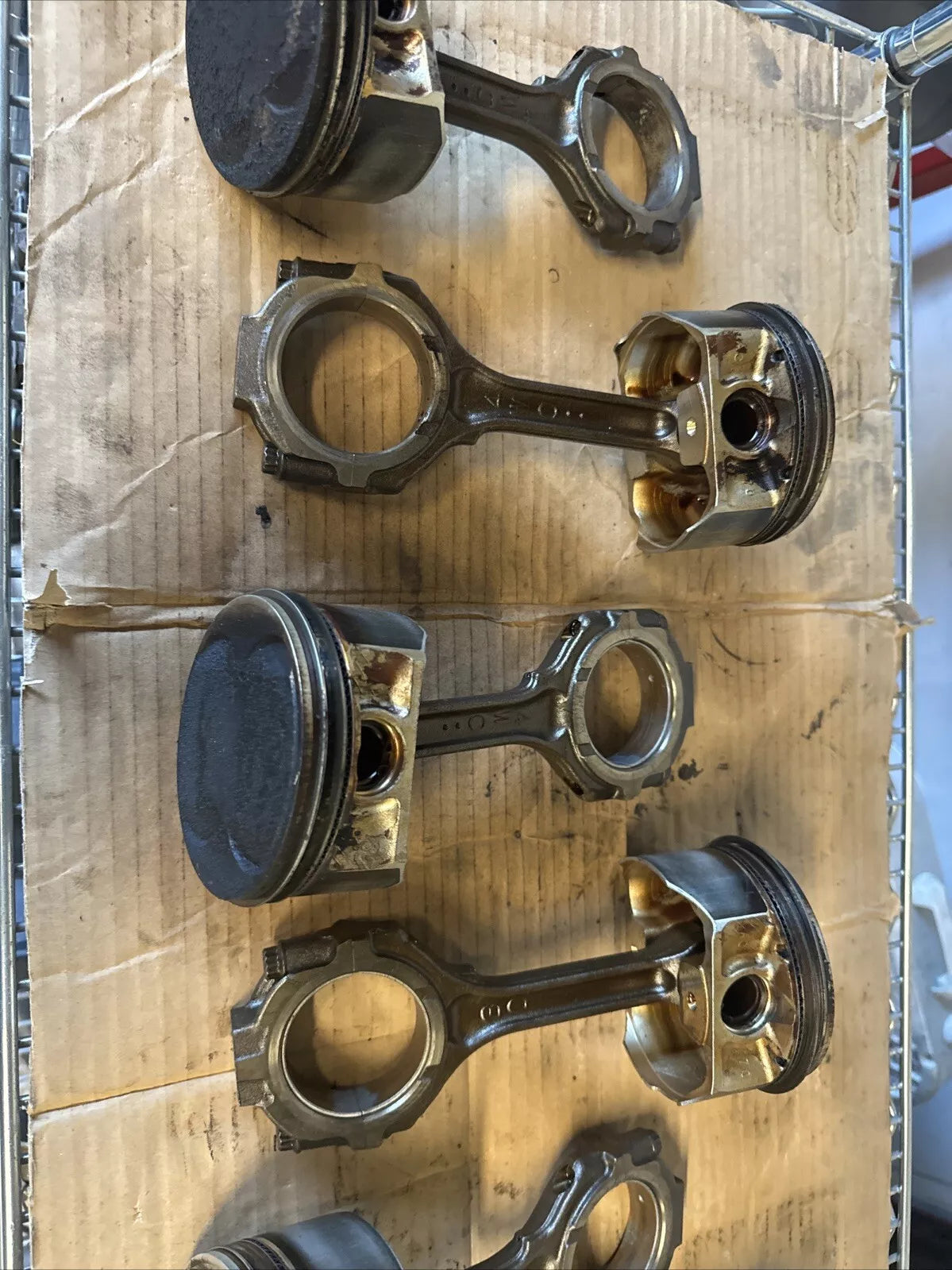 (Used) OEM Piston & Connecting Rod Set (Standard Size) – 03-06 Nissan VQ35DE 3.5L